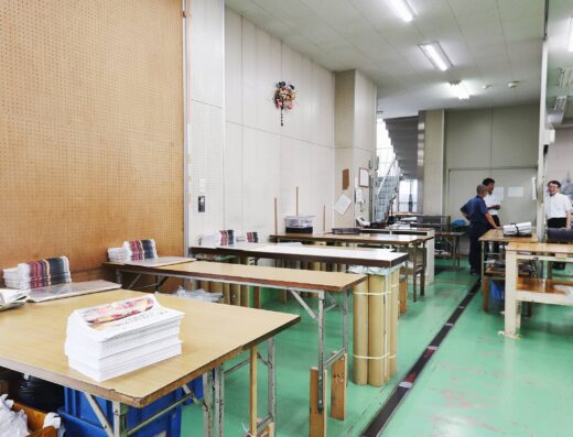 群馬県桐生市の印刷工場