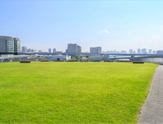 江東区豊洲を一望できる広大な屋上（がすてなーにガスの科学館）